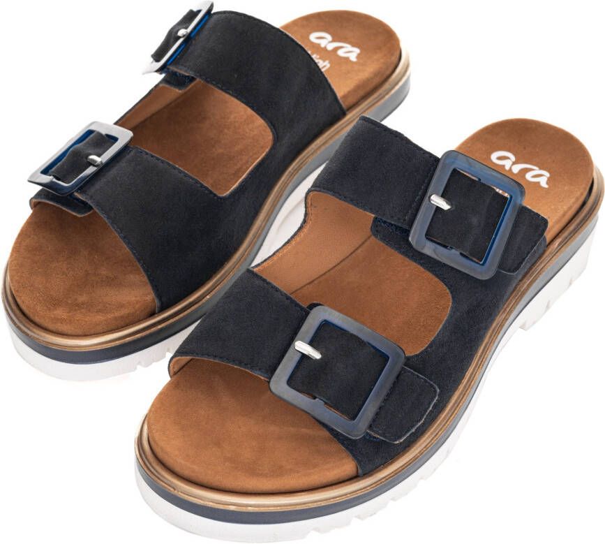 Ara Slippers Malaga sandaal sleehaksandaal in comfortabele breedte g (= breed)