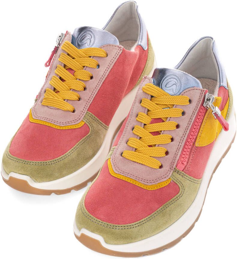 Ara Sneakers met sleehak New York pride sneaker veterschoen in comfortabele breedte h (= zeer breed)