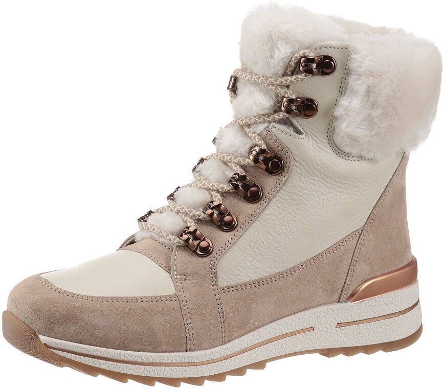 Ara 1224599 Volwassenen VeterlaarzenHalf-hoge schoenen Wit beige - Foto 3