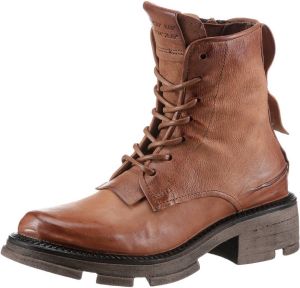 A.S.98 Hoge veterschoenen LANE met band bij de hiel