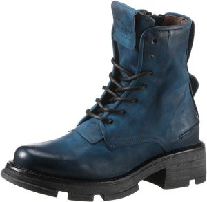 A.S.98 Hoge veterschoenen LANE met band bij de hiel