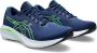 ASICS Gel-Excite 10 hardloopschoenen donkerblauw groen - Thumbnail 2