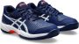 ASICS GEL GAME 9 GS CLAY OC tennisschoenen donkerblauw zilver oranje - Thumbnail 3