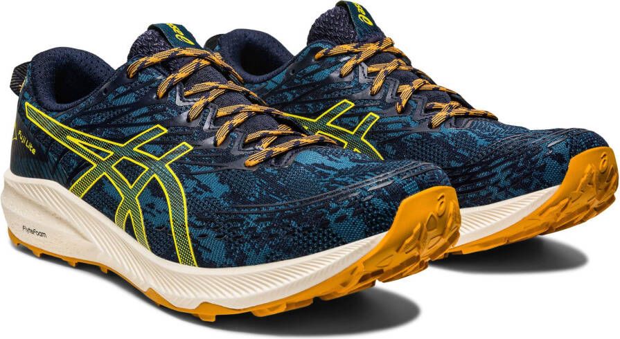 ASICS Fuji Lite 3 Trailrunningschoenen Ink Teal Golden Yellow Heren - Foto 3