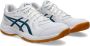 ASICS Upcourt 6 zaalsportschoenen wit donekrblauw - Thumbnail 3