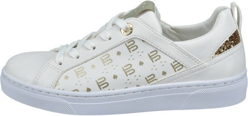 BAGATT Plateausneakers met goudkleurige logo-print vrijetijdsschoen halfhoge schoen veterschoen