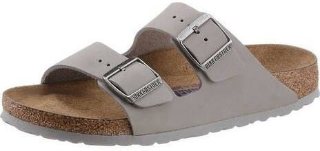 Birkenstock NU 21% KORTING Slippers Arizona Leer met twee gespen