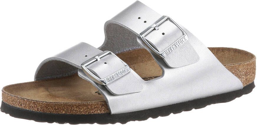 Birkenstock Slippers Arizona van glanzende birko-flor schoenwijdte: smal