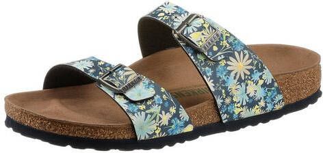 Birkenstock NU 21% KORTING Slippers Sydney summer floral rose met bloemenprint