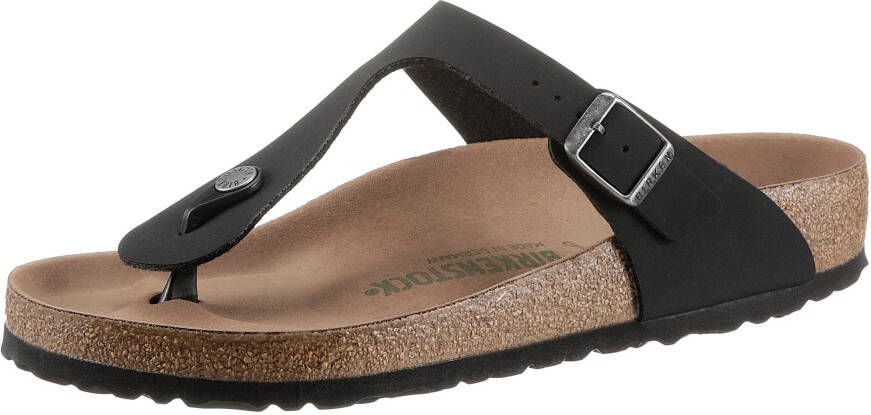 Birkenstock Teenslippers Gizeh Earthy vegan met verstelbare gesp