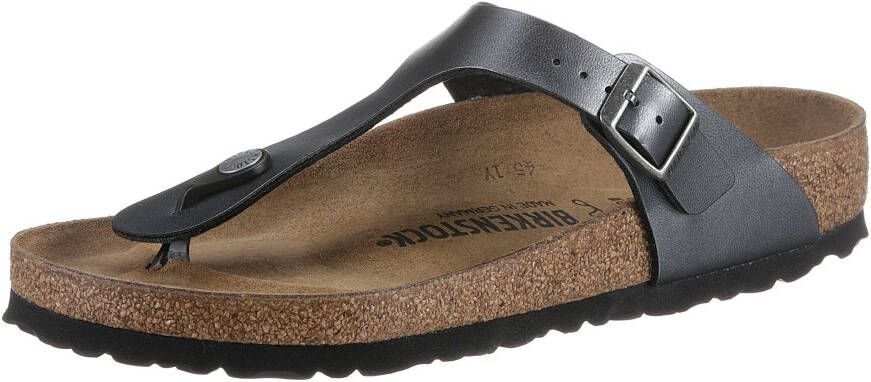 Birkenstock Teenslippers Gizeh metallic in een metallic look