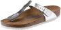 Birkenstock Gizeh Dames Slippers Metallic Silver Regular fit | Zilver | Leer - Thumbnail 3