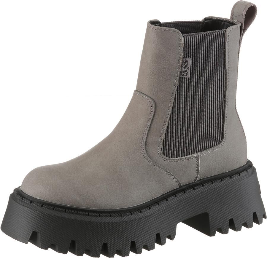 Buffalo Chelsea-boots Aspen Chelsea Plateauboots instaplaarzen enkellaars met stretch en profielzool