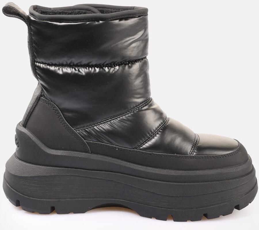 Buffalo Winterlaarzen OLYMPIA VELBOOT QUILT VEGAN Snowboots sneeuwlaarsjes plateaulaarzen met logo-opschrift