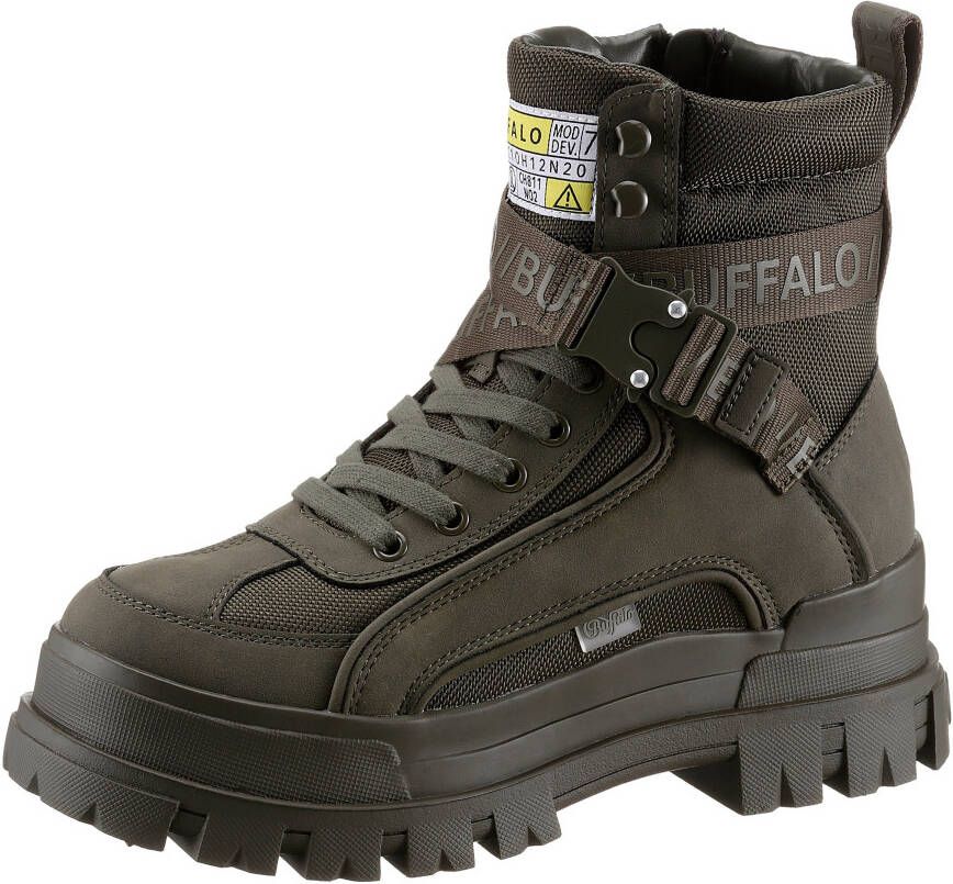 Buffalo Hoge veterschoenen ASPHA COM1 LACEUP MID in memory foam-uitvoering