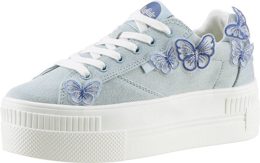 Buffalo Plateausneakers in denimlook model 'BUTTERFLY'