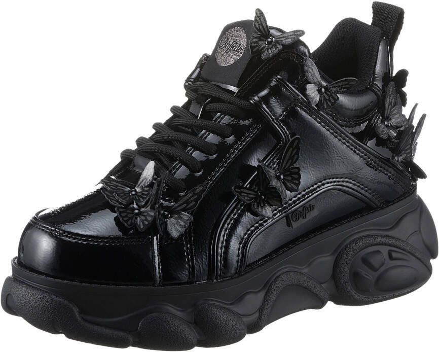 Buffalo Plateausneakers CORIN BUTTERFLIES vrijetijdsschoen lage schoen veterschoen streetwear vegan