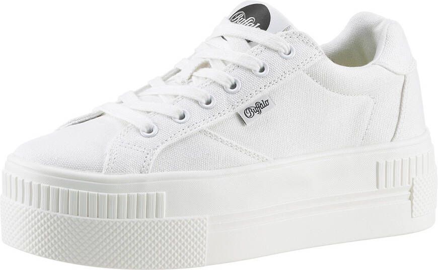 Buffalo Plateausneakers met memory foam vrijetijdsschoen halfschoen veterschoen
