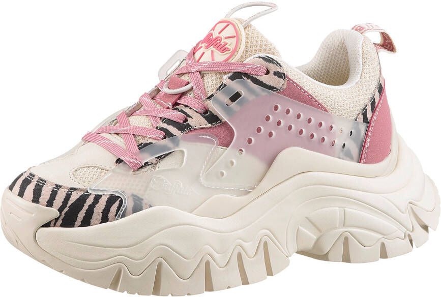 Buffalo Plateausneakers TRAIL ONE vegan ugly sneaker veterschoen vrijetijdsschoen streetwear-look