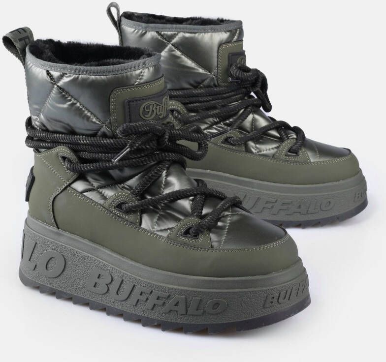 Buffalo Snowboots Eliza Winterboots veterboots instaplaarzen met warme voering