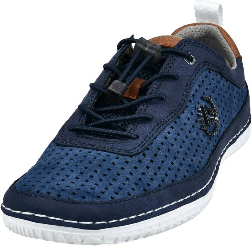 Bugatti Slip-on sneakers vrijetijdsschoen lage schoen slipper met gaatjespatroon