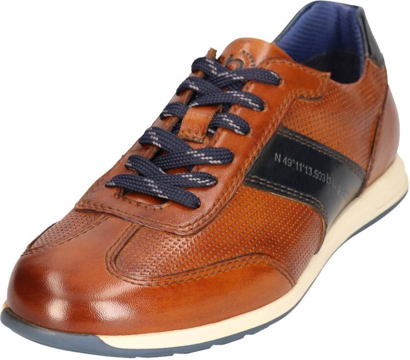 Bugatti Slip-on sneakers lage schoen slipper businessschoen met contrastafwerking