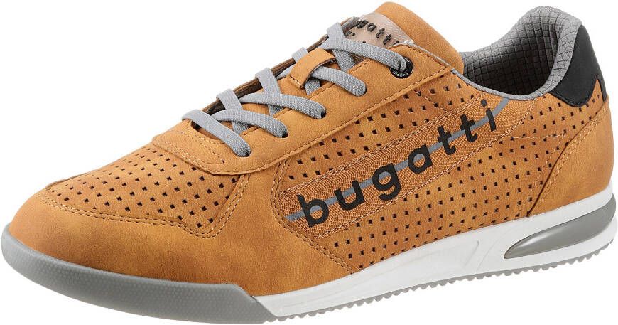 Bugatti Sneakers met aangeduid ajourmotief