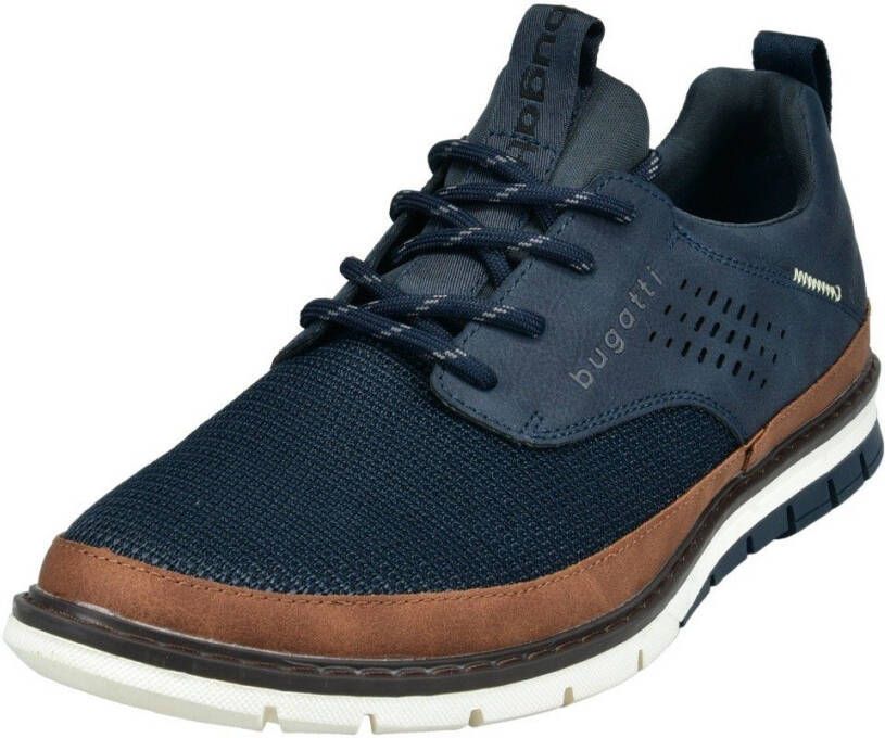 Bugatti Sneakers met bedrukt aantrekbandje vrijetijdsschoen halfhoge schoen veterschoen - Foto 1