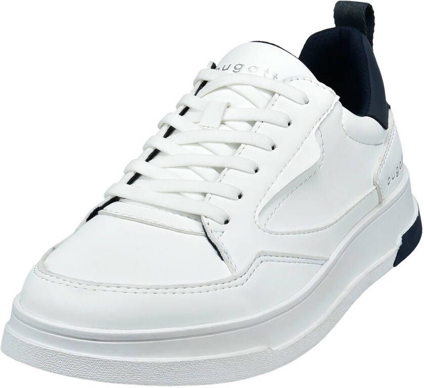Bugatti Sneakers met sleehak vrijetijdsschoen lage schoen veterschoen met contrastafwerking
