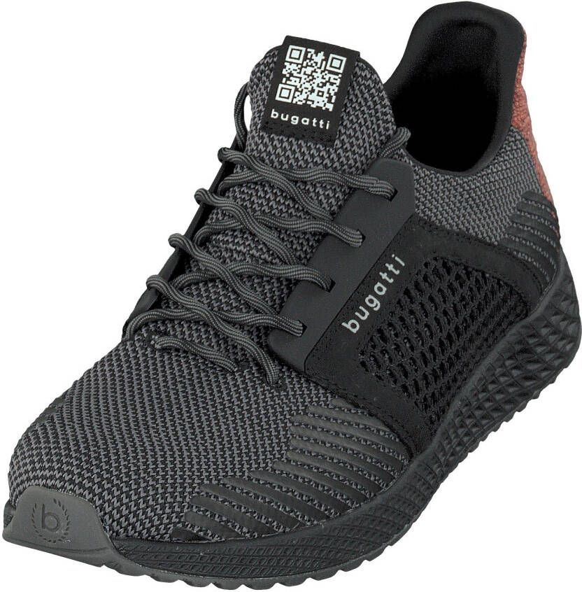 Bugatti Sneakers met sleehak freizeitschoen lage schoen veterschoen met contrastafwerking op de hiel - Foto 5