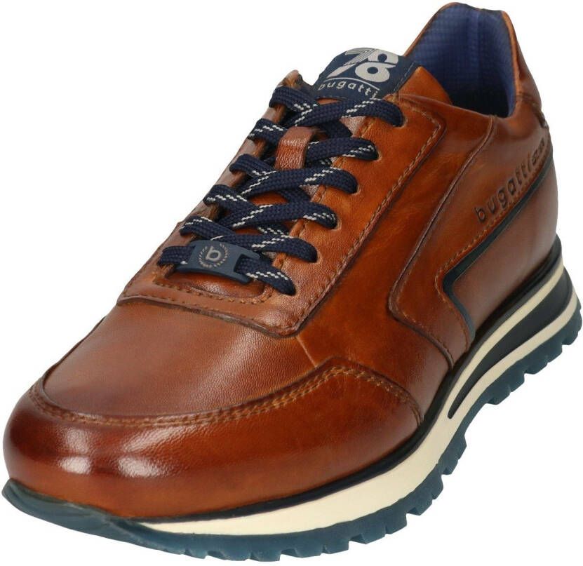 Bugatti Sneakers met zijlogoprent vrijetijdsschoen lage schoen veterschoen
