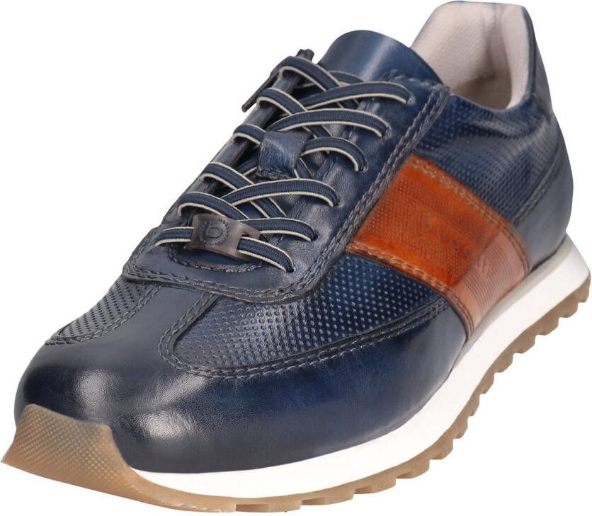 Bugatti Sneakers vrijetijdsschoen lage schoen veterschoen met contrast bies