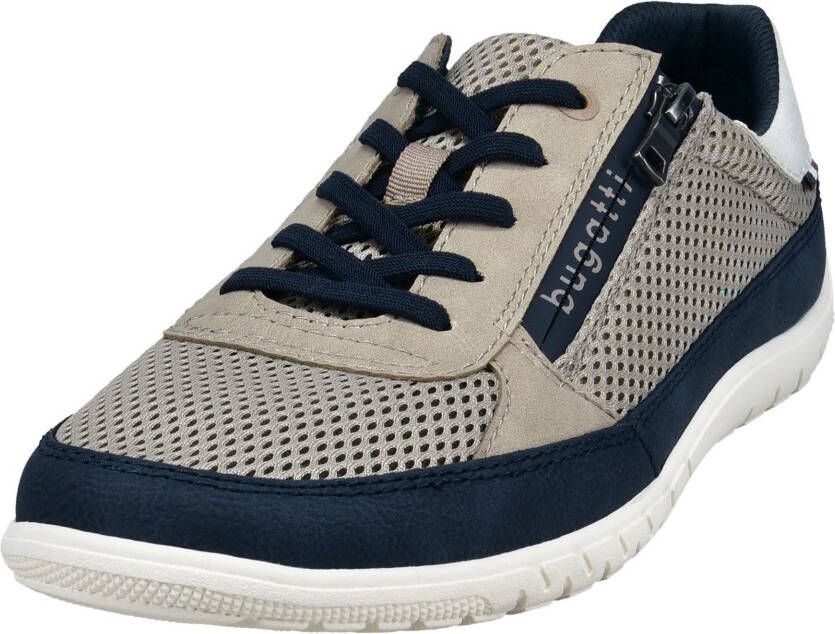 Bugatti Sneakers vrijetijdsschoen lage schoen veterschoen met contrastafwerkingen