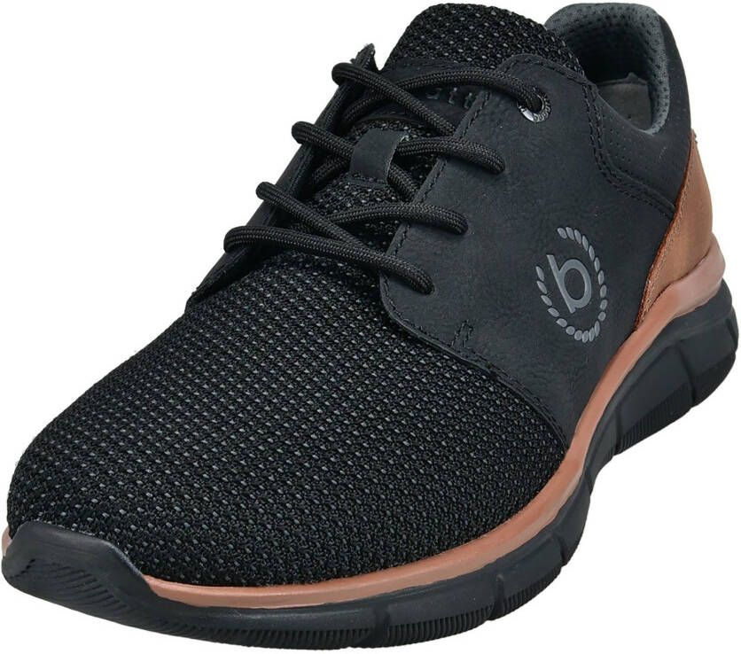 Bugatti Sneakers vrijetijdsschoen veterschoen lage schoen met zijlogo-icoon