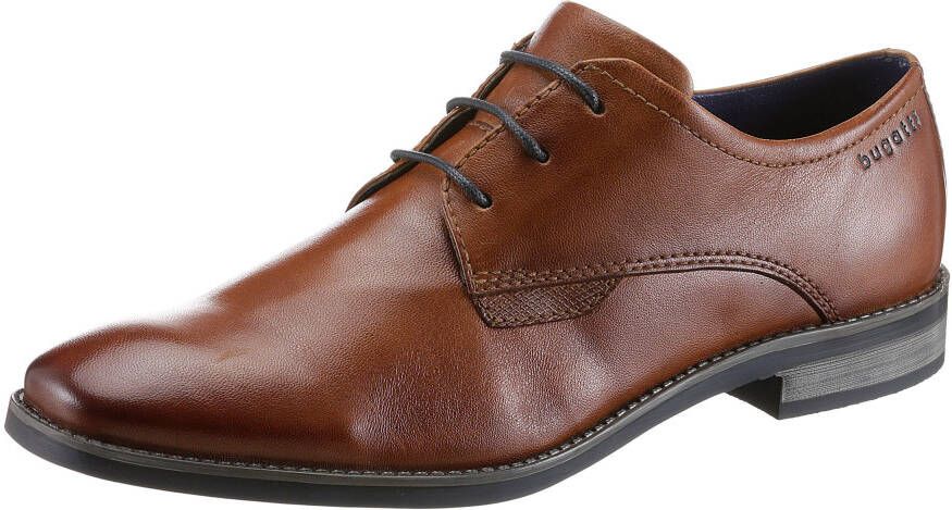 Bugatti Bruin Leren Zakelijke Schoenen voor Mannen Brown Heren - Foto 4