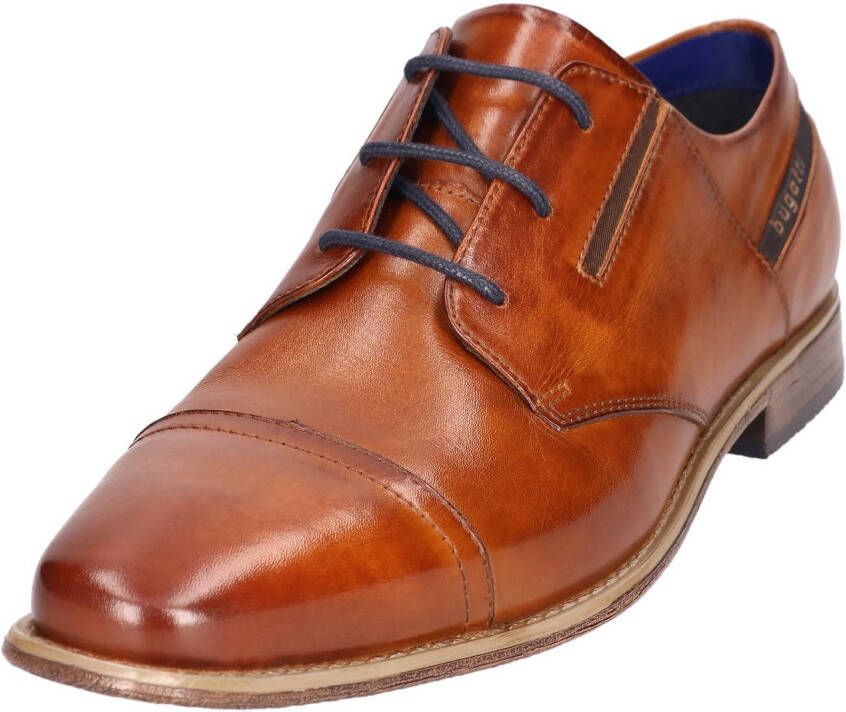 Bugatti Veterschoenen blokhak avondschoen feestelijke schoen met stretch-inzetten