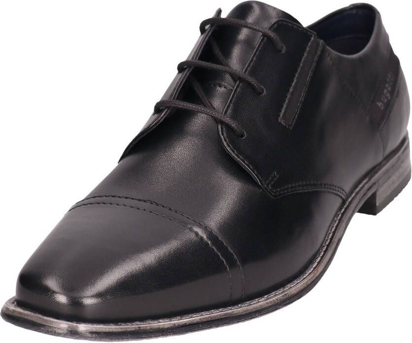 Bugatti Veterschoenen blokhak avondschoen feestelijke schoen met stretch-inzetten