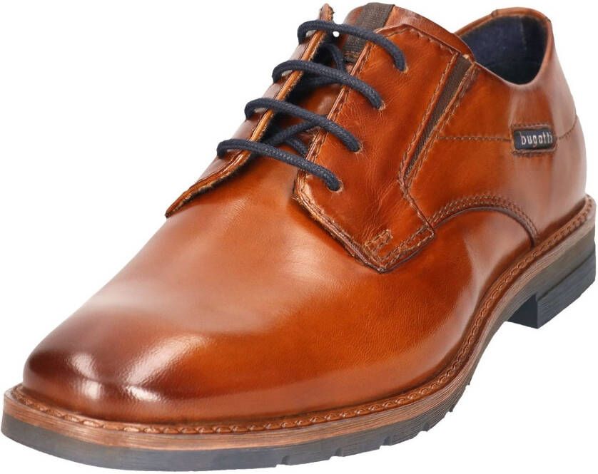 Bugatti Veterschoenen businessschoen avond-schoen met kleine stretchinzetten breedte g