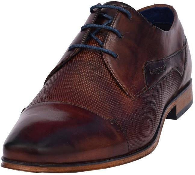Bugatti Bruine Leren Schoenen Brown Heren - Foto 1