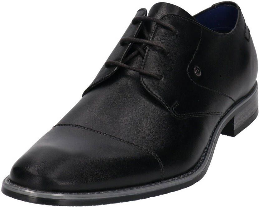 Bugatti Veterschoenen met sierstiksels smalle vorm vrijetijdsschoen lage schoen veterschoen