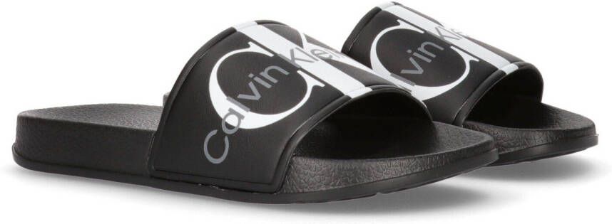Calvin Klein badslippers zwart Rubber Logo 34 - Foto 2