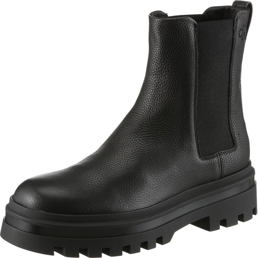 Calvin Klein Chelsea-boots LUGGED CHELSEA BOOT HIGH LTH Enkellaars Klassiek-Boots stretchinzetstukken met aantreklus - Foto 6