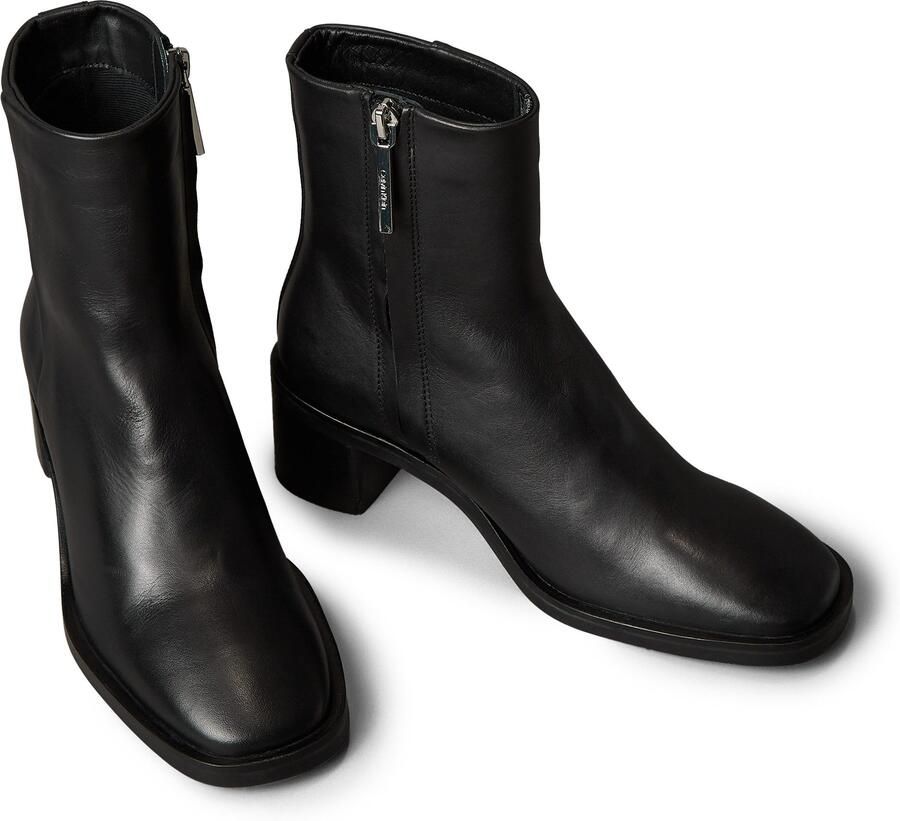 Calvin Klein Laarsjes BLOCK HEEL ZIP BOOT LTH Boots blokhak in modieuze vierkante vorm - Foto 6