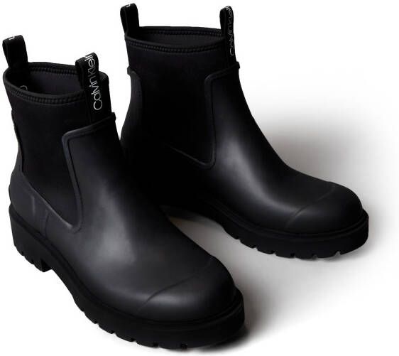Calvin Klein Chelsea-boots COMBAT RAIN BOOT Enkellaars instaplaarzen Rainboots profielzool met aantreklus - Foto 1