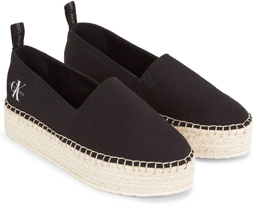 Calvin Klein Espadrilles PLATFORM ESPADRILLE ML BTW Zomerschuh slipper strand schoen met jute plateausole - Foto 1