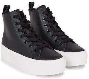 Calvin Klein Hoge veterschoenen CUPSOLE FLATFORM MID WL LTH WN