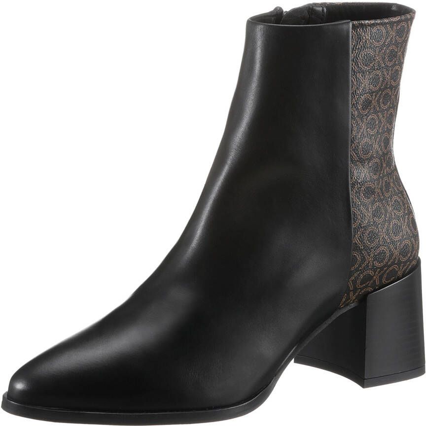 Calvin Klein Laarsjes ALMOND ANKLE BOOT 55 MONO MIX in elegante look