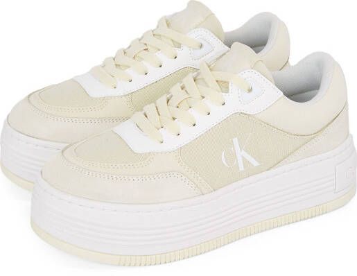 Calvin Klein Plateausneakers BOLD FLATF LOW MIX MG MEDIA veterschoenen vrijetijdsschoen lage schoen met zijlogo - Foto 2