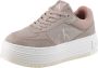Calvin Klein Plateausneakers BOLD FLATF LOW MIX MG MEDIA veterschoenen vrijetijdsschoen lage schoen met zijlogo - Thumbnail 4