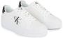 Calvin Klein Jeans Witte Casual Leren Sneakers oor rouwen White Dames - Thumbnail 2